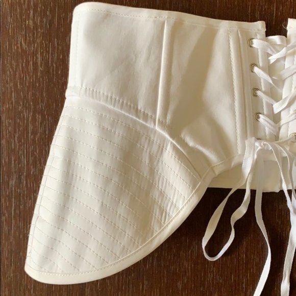 Acler Talbot White Lace Up Corset Belt NWT main image 6